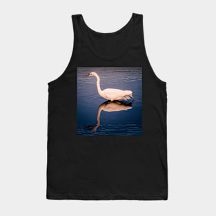 Great Egret reflection Tank Top